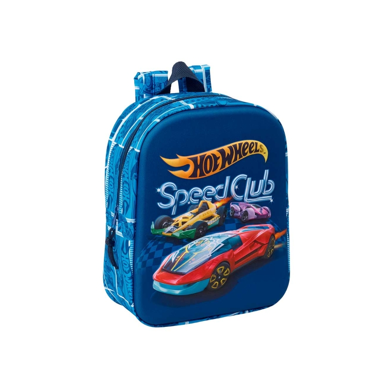 Sac à dos enfant Hot Wheels 3D bleu marine 6L Sac à dos enfant Hot Wheels 3D bleu marine 6L