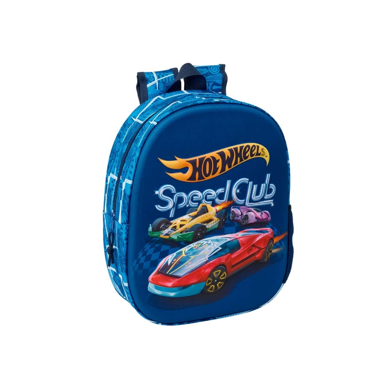 Sac à dos Hot Wheels 3D bleu marine