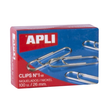 ✅ Apli Clips Fil N°1½ (26mm) - Finition Nickel Brillant - Haute Résistance à l'Oxydation - Boîte de 100 Cli en stock