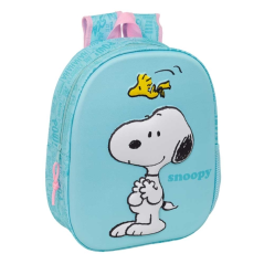 Sac à dos bleu pastel 3D Snoopy