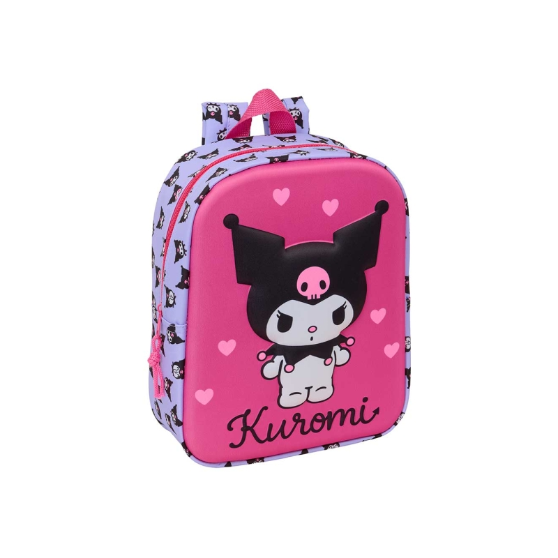 Sac à dos 3D Kuromi Safta magenta 6 L