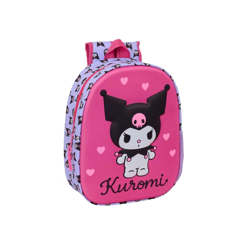 Sac à dos 3D Kuromi magenta 27x33x10 cm Sac à dos 3D Kuromi magenta 27x33x10 cm