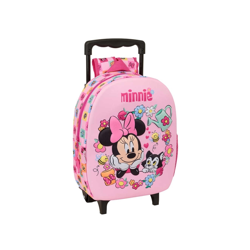 Minnie Mouse Cartable à roulettes rose 27x33x10 cm