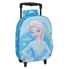 Sac à dos enfant bleu clair à roulettes