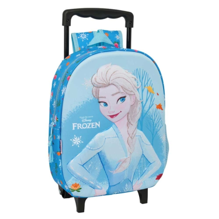 Sac à dos enfant bleu clair à roulettes