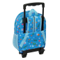 Sac à dos enfant Frozen 3D à roulettes bleu clair