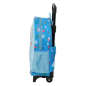 Sac à dos enfant Frozen 3D à roulettes bleu clair