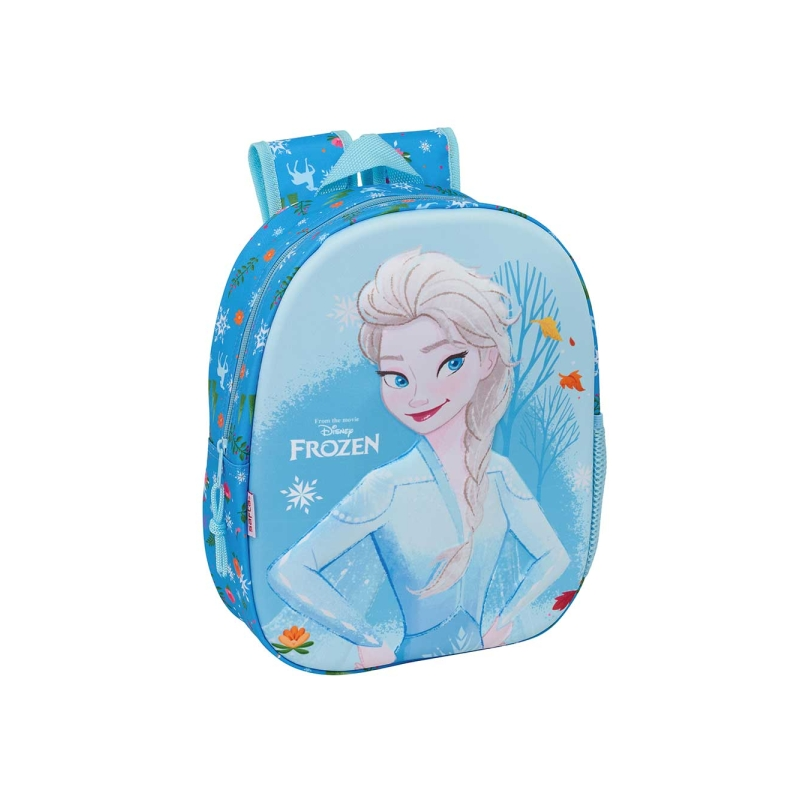 Sac à dos 3D Frozen bleu clair 27x33x10 cm