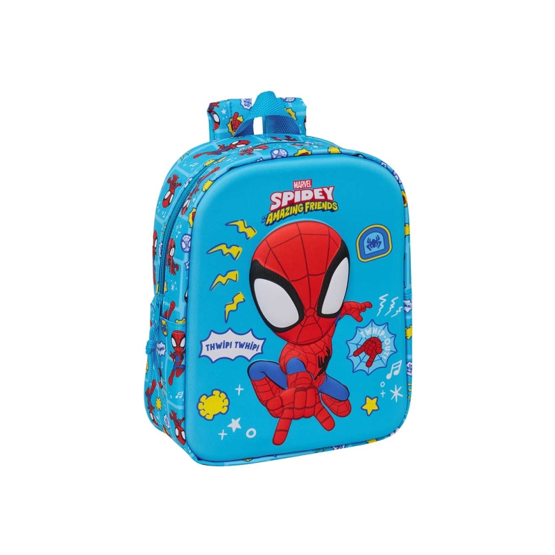 Sac à dos enfant Spidey 3D bleu 6L Sac à dos enfant Spidey 3D bleu 6L