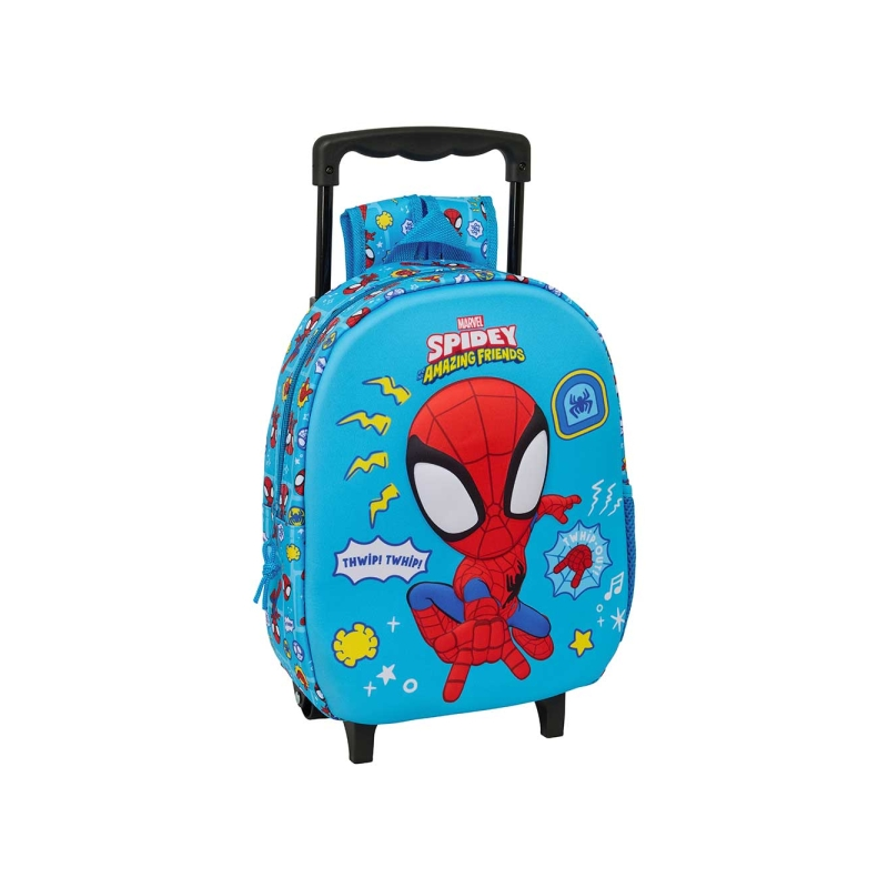 Sac à dos à roulettes Spidey bleu 27x33x10 cm Sac à dos à roulettes Spidey bleu 27x33x10 cm