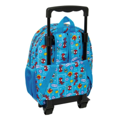 Sac à dos à roulettes Spidey bleu 27x33x10 cm