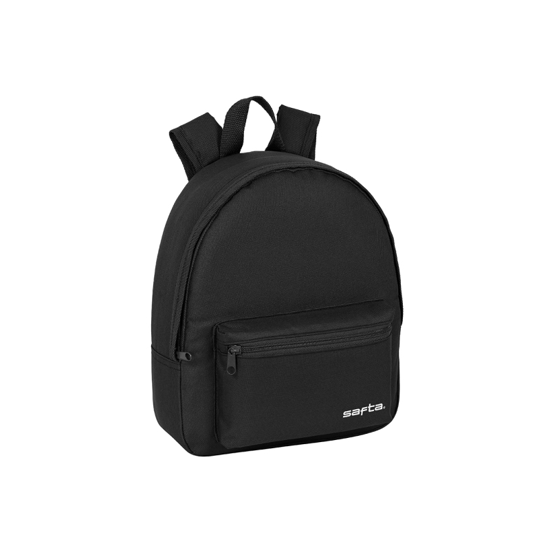Mini sac à dos Safta noir 8,65 L avec poche avant