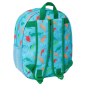 Sac à dos enfant Dino 3D bleu avec porte-bouteille Sac à dos enfant Dino 3D bleu avec porte-bouteille
