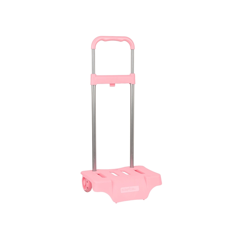 Sac à dos trolley Safta rose à roues anti-vibrations Sac à dos trolley Safta rose à roues anti-vibrations