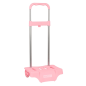 Sac à dos trolley Safta rose à roues anti-vibrations Sac à dos trolley Safta rose à roues anti-vibrations
