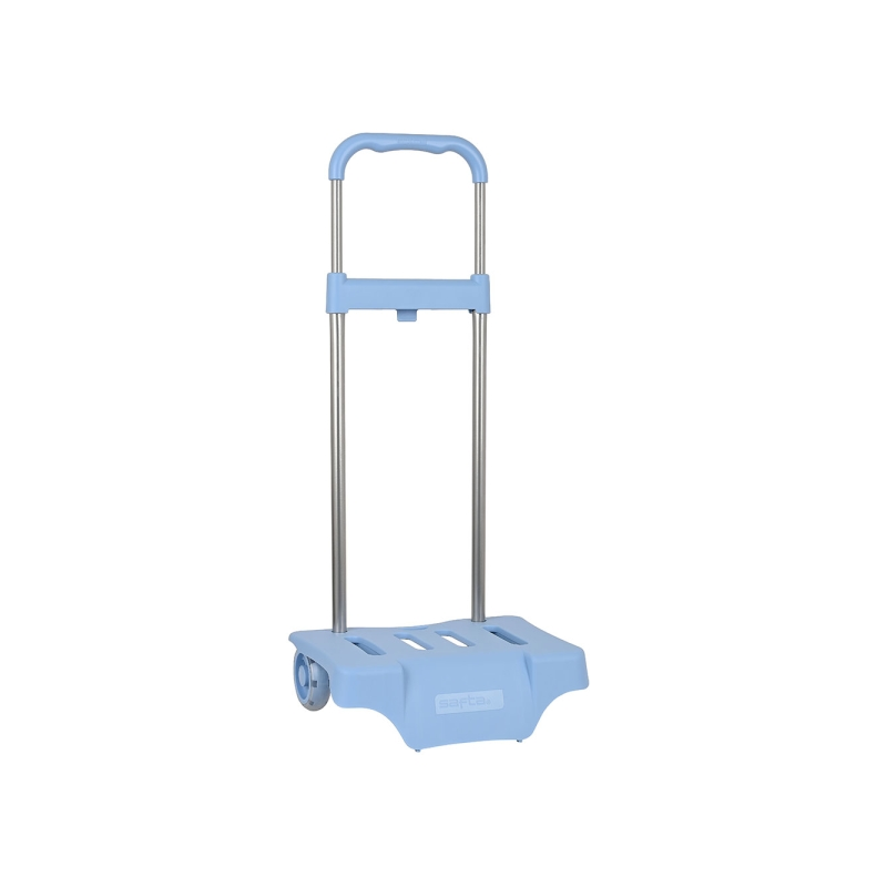 Sac à dos trolley Safta bleu clair à roues anti-vibrations Sac à dos trolley Safta bleu clair à roues anti-vibrations