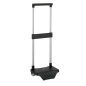 Sac à dos trolley Safta noir à roues PVC 26x10x34 cm