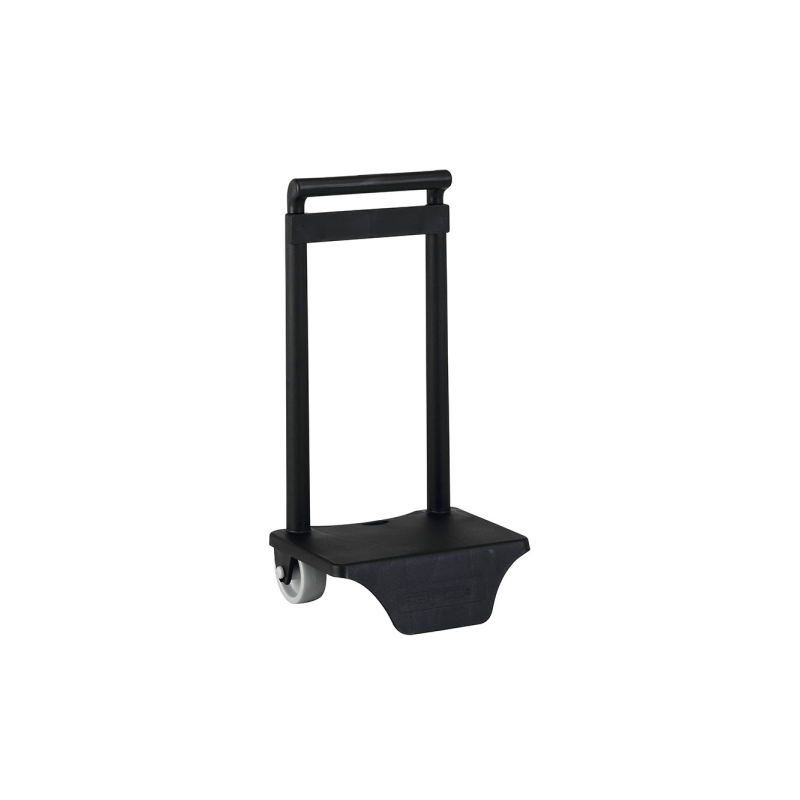 Sac à dos trolley Safta noir à roulettes PVC 22x10x27 cm Sac à dos trolley Safta noir à roulettes PVC 22x10x27 cm