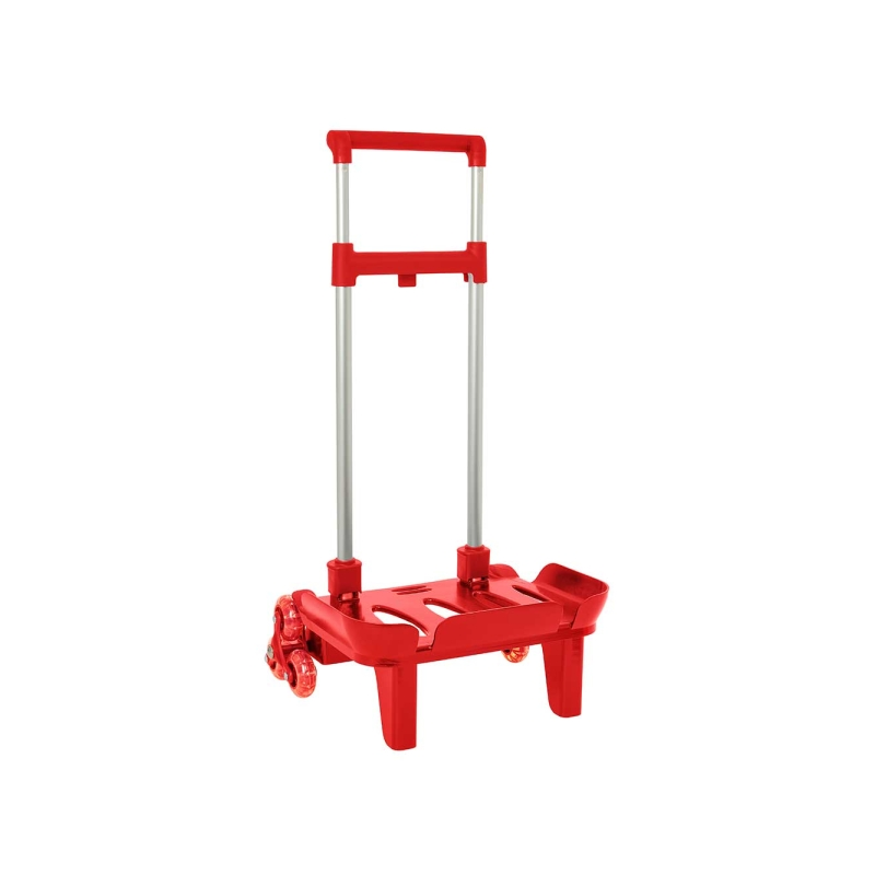 Sac à dos trolley compact rouge à roues anti-vibrations Sac à dos trolley compact rouge à roues anti-vibrations