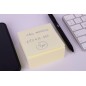 Apli Classic Sticky Notes 75x75mm - Cube de 400 Feuilles - Adhésif de Qualité - Facile à Décoller - Jaune
