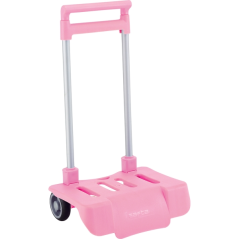 Sac à dos trolley rose
