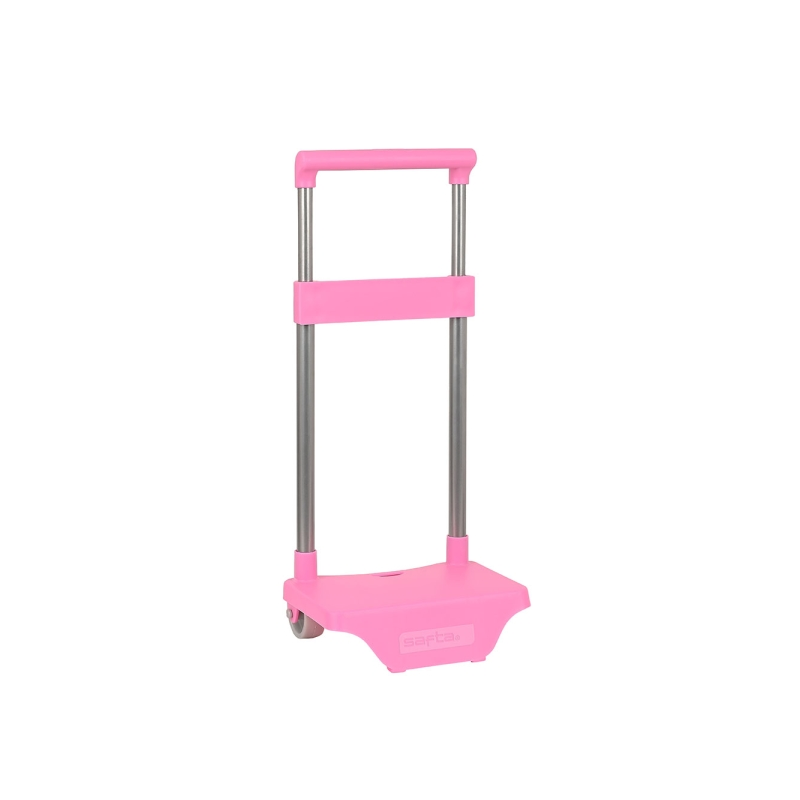 Sac à dos trolley Safta rose à roues PVC 26x10x34 cm Sac à dos trolley Safta rose à roues PVC 26x10x34 cm