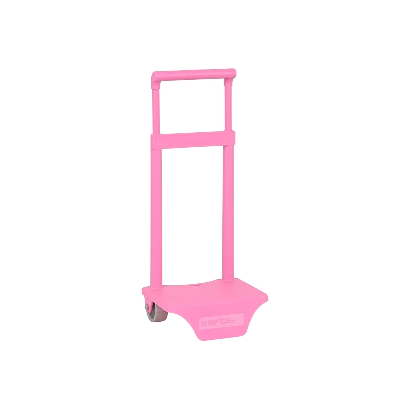 Sac à dos trolley Safta rose à roulettes PVC Sac à dos trolley Safta rose à roulettes PVC