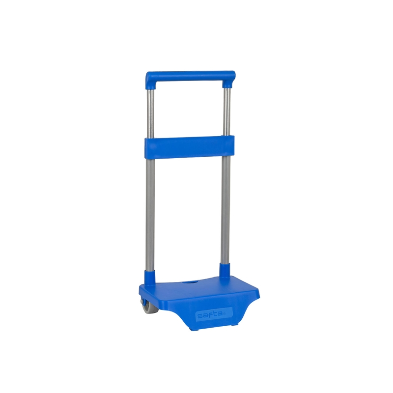 Sac à dos trolley Safta bleu roues PVC 26x10x34 cm