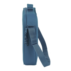 Porte documents bleu avec bandoulière