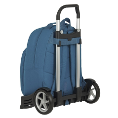 Sac à dos trolley Blackfit8 bleu avec poche avant
