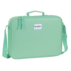 Porte documents zippé turquoise