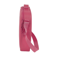 porte documents zippé rose