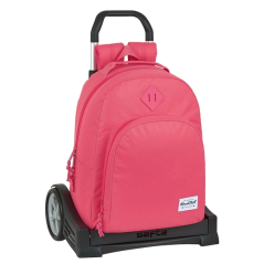 Sac à dos trolley rose fraise