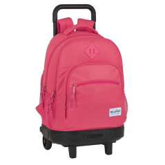 Sac à dos rose trolley amovible