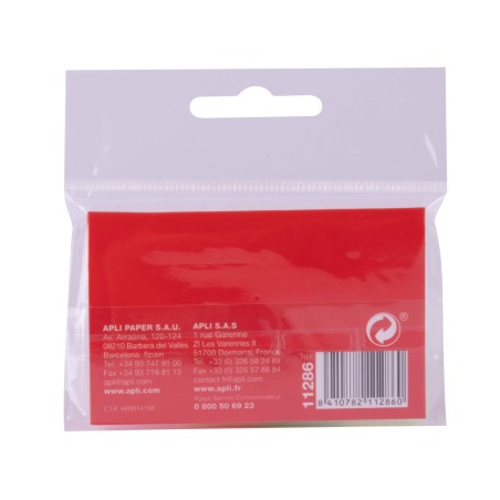 Apli Papier Adhésif Index 50x20mm - 4 Couleurs - 40 Feuilles par Couleur - Facile à Décoller - Organisez Vos Documents