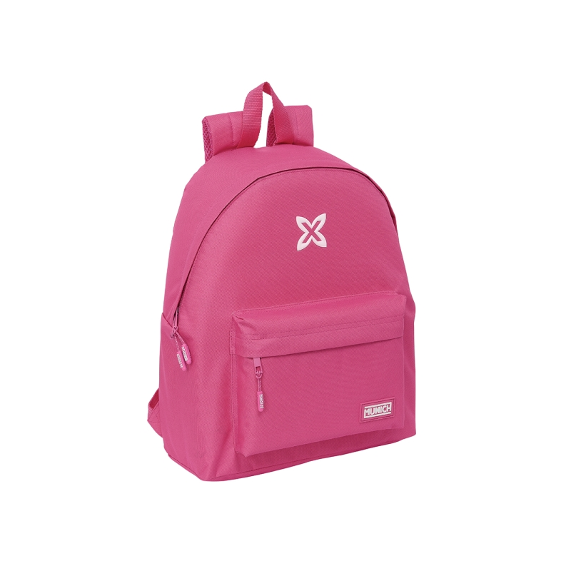 Sac à dos Safta Munich Basics 20 L Rose avec poche avant Sac à dos Safta Munich Basics 20 L Rose avec poche avant