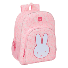 sac à dos rose Miffy fleurs