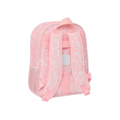 Sac à dos enfant Miffy Flowers rose avec porte-bouteille