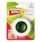 Ruban Adhésif Invisible Apli 19 mm x 33 m - Facile à couper - Résistant - Idéal pour le bureau - Transparent