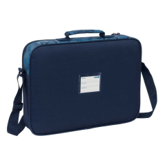 Porte-documents zippé Safta bleu