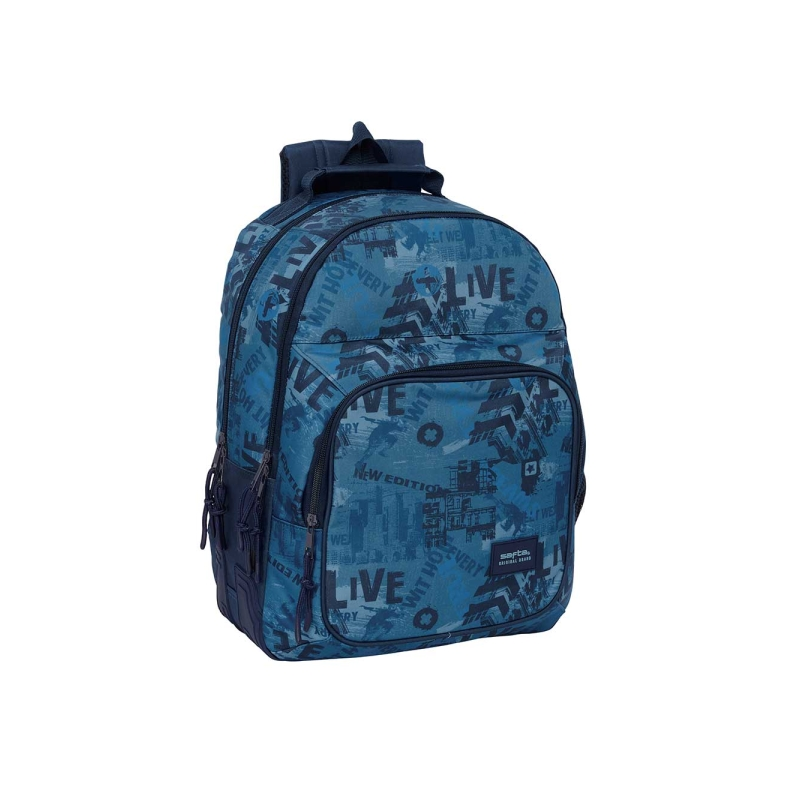 Sac à dos Safta Nouvelle Édition bleu 2 compartiments Sac à dos Safta Nouvelle Édition bleu 2 compartiments