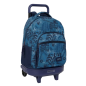 Sac à dos trolley amovible Safta bleu avec poche avant Sac à dos trolley amovible Safta bleu avec poche avant