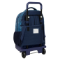 Sac à dos trolley amovible Safta bleu avec poche avant Sac à dos trolley amovible Safta bleu avec poche avant