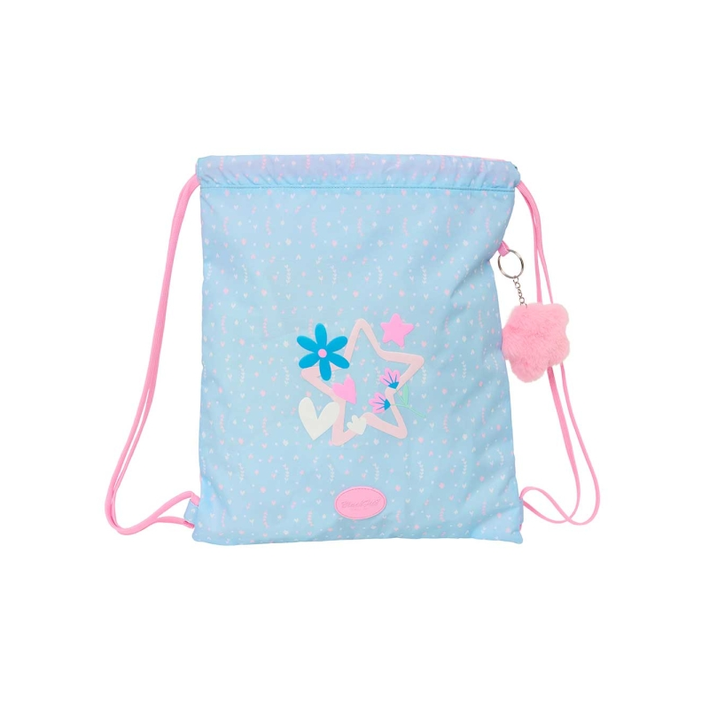 Sac plat Blackfit8 Smile 5L bleu clair