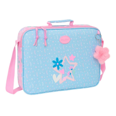 Porte documents zippé bleu clair