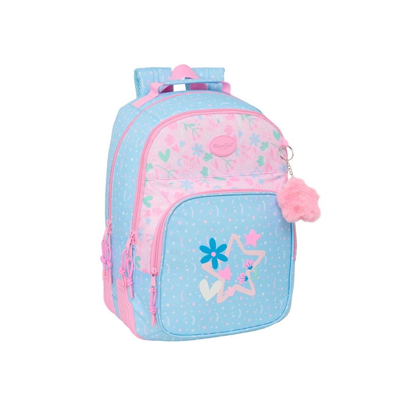 Sac à dos Blackfit8 Smile 2 compartiments bleu clair Sac à dos Blackfit8 Smile 2 compartiments bleu clair