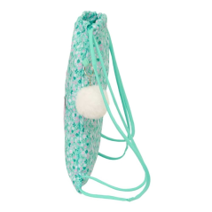 Sac plat Safta Cuore 5L turquoise avec poche zippée