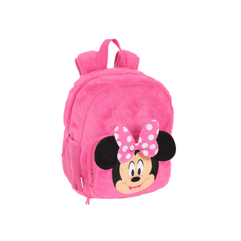 Sac à dos Minnie Mouse peluche bébé rose 6L