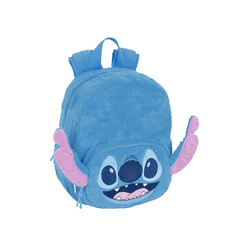 Sac à dos peluche Stitch bébé 6 L bleu avec porte-carte Sac à dos peluche Stitch bébé 6 L bleu avec porte-carte