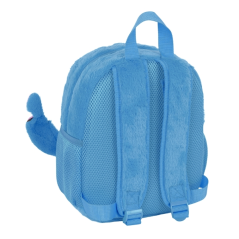 Sac à dos peluche Stitch bébé 6 L bleu avec porte-carte